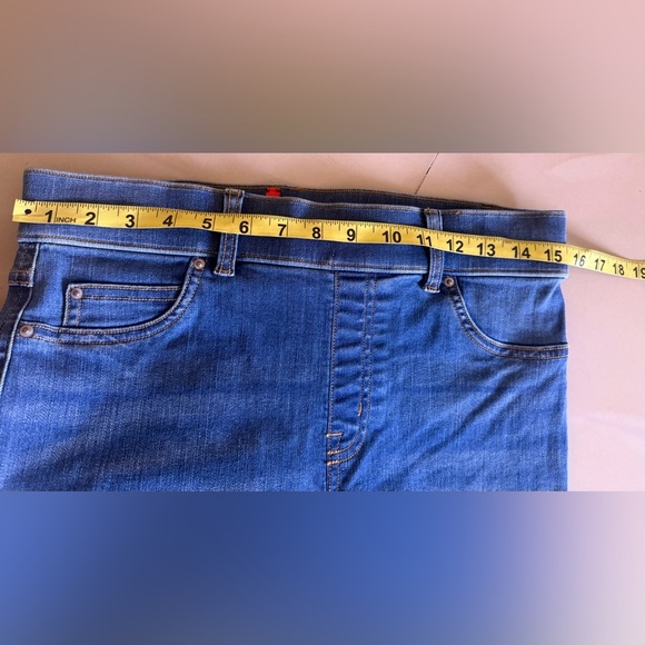 SPANX Flare Jeans Midnight Shade M Regular pull on blue jeans - Picture 6 of 15